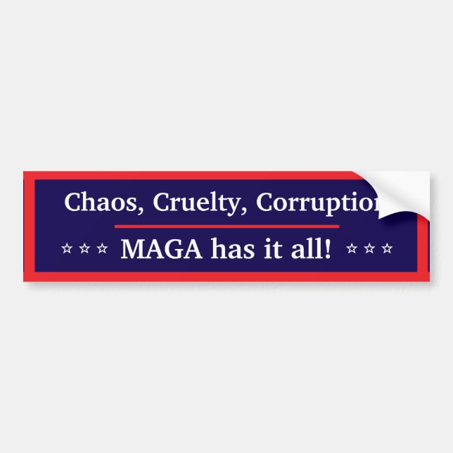MAGA Hat Alles Aufkleber Autoaufkleber (Vorne)