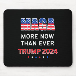 Maga jetzt als je Trump für Präsident 2024 Mousepad