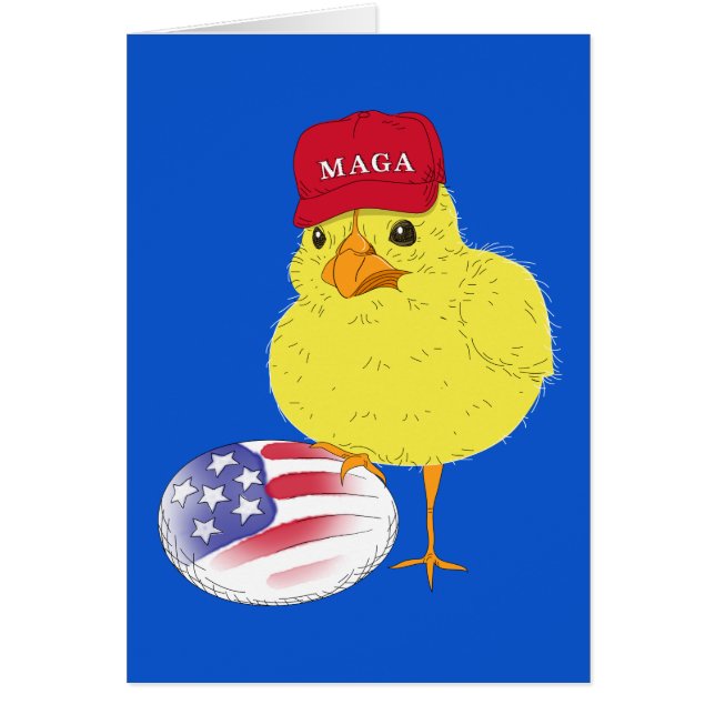 MAGA Küken-ProTrumpf-Ostern-Karte (Vorne)