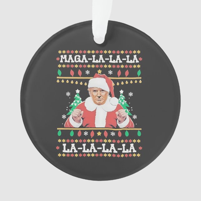 Maga La La Trump Weihnachtsfeierlichkeiten 47. Ornament (Vorderseite)