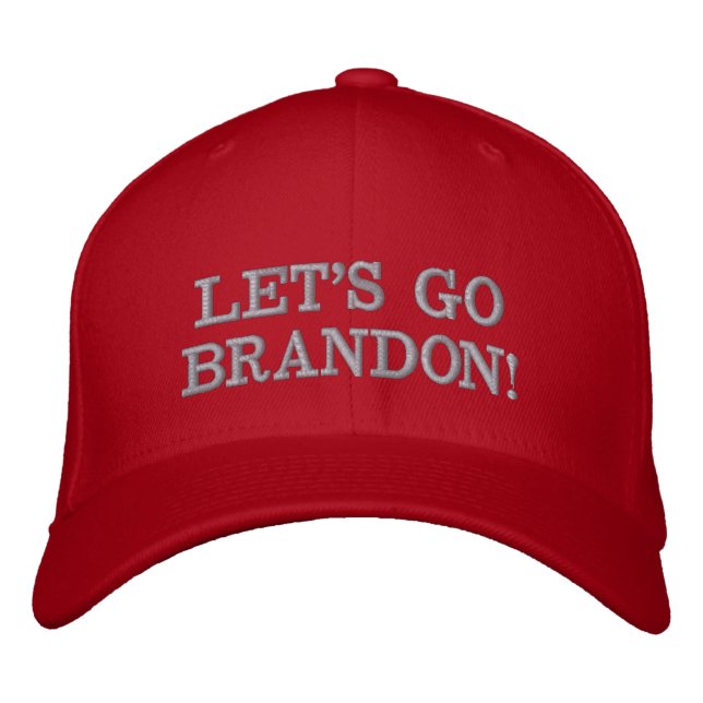 MAGA LET'S GO BRANDON HAT BESTICKTE BASEBALLKAPPE (Vorderseite)