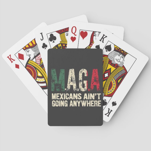 MAGA Mexikaner gehen nirgendwo hin Spielkarten (Rückseite)
