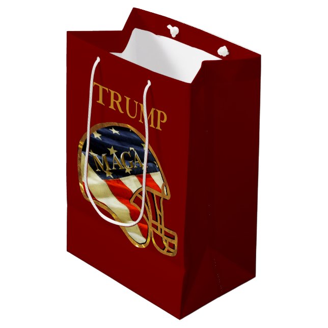 MAGA MITTLERE GESCHENKTÜTE (Vorderseite Schrägansicht)