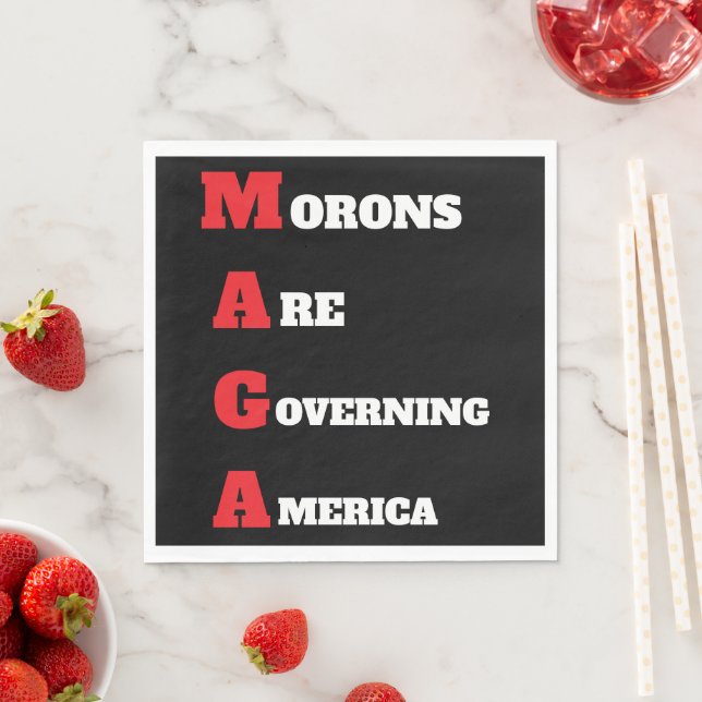 MAGA Paper Napkin Serviette (Beispiel)