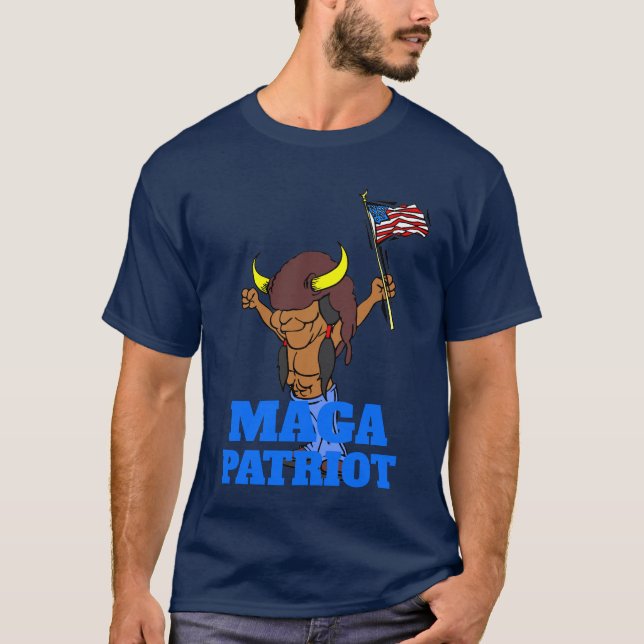 MAGA Patriot ajouter le texte T-shirt (Devant)