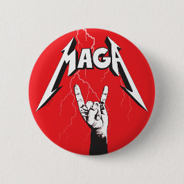 MAGA Rock Salute Horns-Sign USA 1st Sick Krass Epi Button