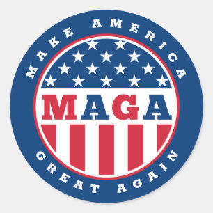 MAGA Round Stickers