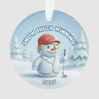 MAGA-Schneemann-Trump-Schmuck - Patriotischer Schm Ornament