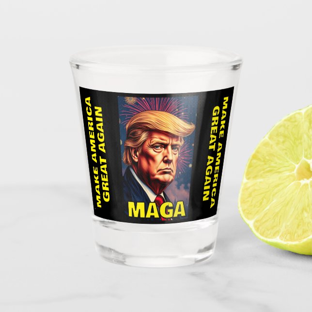 MAGA-Shot-Glas Schnapsglas (Vorderseite)