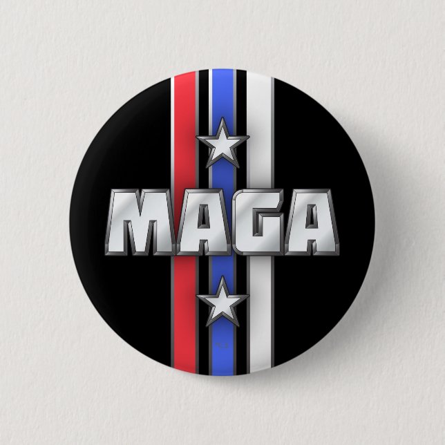 MAGA-Sterne und -Streifen machen Amerika wieder gr Button (Vorderseite)