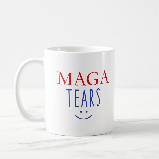 MAGA-Tränen-Tasse Kaffeetasse (Links)