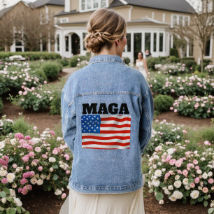 MAGA TRUMP DENIM-JACKE JEANSJACKE