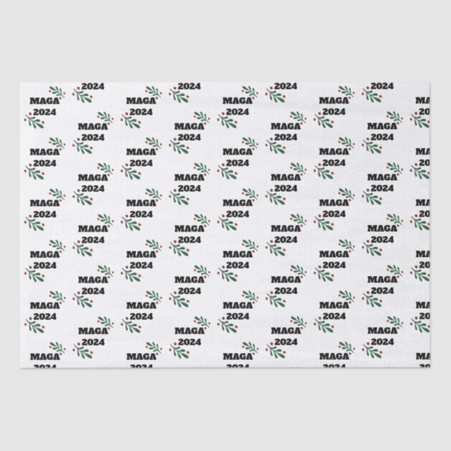 MAGA Weihnachtszettel Seidenpapier (Vorderseite)