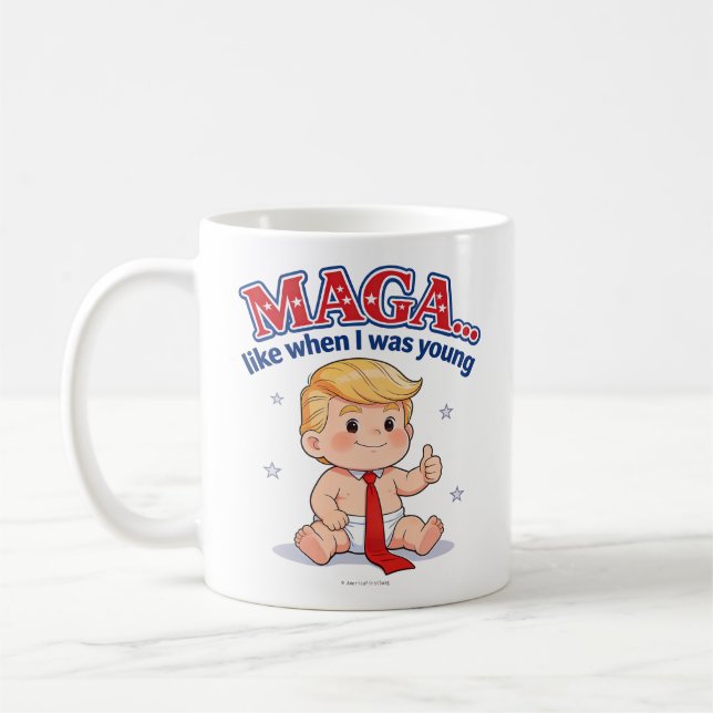 MAGA … wie damals, als ich jung war -  Kaffeetasse (Links)
