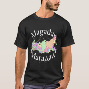 Magadan Russland Karte T-Shirt