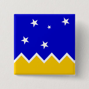 Magallanes, Chile, die Antarktis-Flagge Button