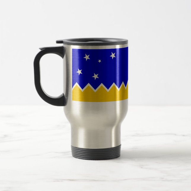 Magallanes, Chile, die Antarktis-Flagge Reisebecher (Links)
