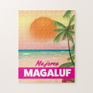 Magaluf Mallorca Strand Reiseplakat