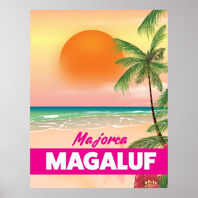 Magaluf Mallorca Strandpromenade Poster (Vorne)
