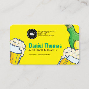 Magasin de Bière Carte de Visite Personnalisée