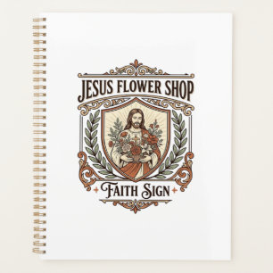 Magasin de Fleurs Jésus Enseigne de Foi Magasin de