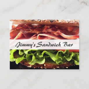 Magasin frais de sandwich - carte de visite