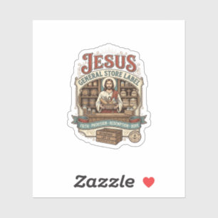 Magasin Général Jésus Étiquette Magasin Général Jé