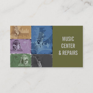 Magasiner Réparer la musique, Carte de visite d'in