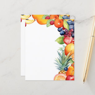 Magasins de fruits mignons papeterie feuille papie