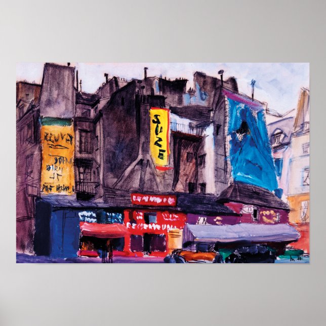 Magasins de Paris en 1930 Poster (Vorne)