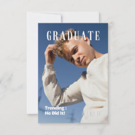 MAGAZINE ABSCHLUSS-ANKÜNDIGUNG PARTY EINLADUNG