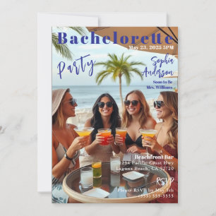 Magazine Cover Bachelorette Einladung