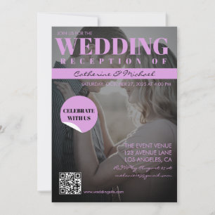 Magazine Cover Trendy Dark Foto Einladung