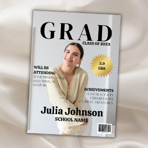 Magazine Modern Foto 2024 Graduate Abschluss Ankündigung