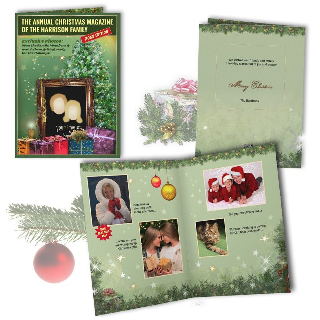 Magazine photo de vacances de votre carte 🎄 famil (Créateur téléchargé)