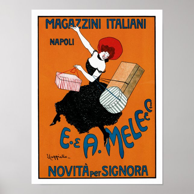 Magazzini Italiani ~ E. A. Mele co. Poster (Vorne)