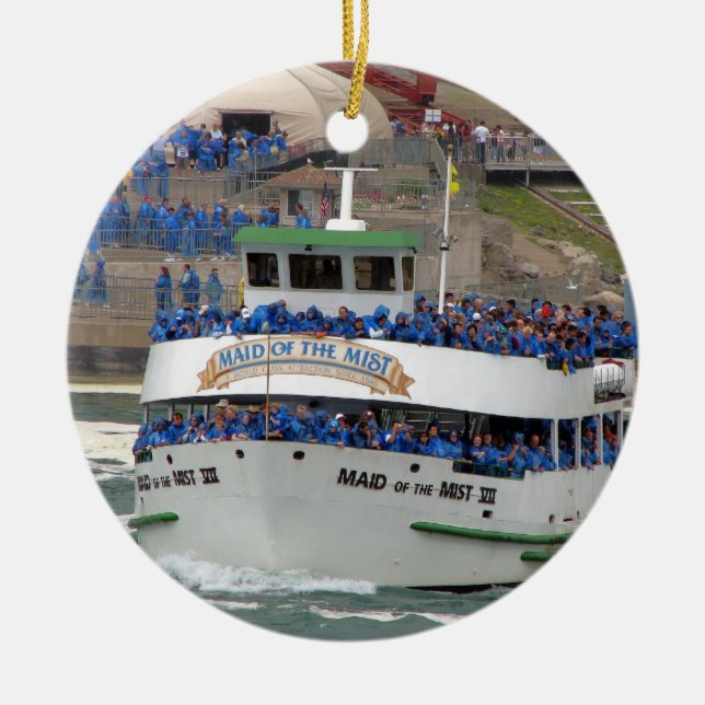 Magd of the Mist Boat: Niagara Falls Keramikornament (Vorne)