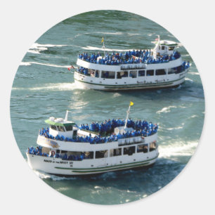 Magd of the Mist Boat: Niagara Falls Runder Aufkleber
