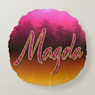 Magda Vorname Name golden pink Kissen