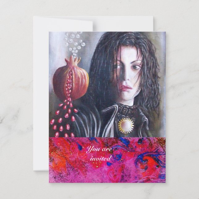 MAGDALEN-Edelstein Rot Einladung (Vorderseite)