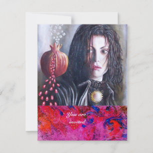 MAGDALEN-Edelstein Rot Einladung