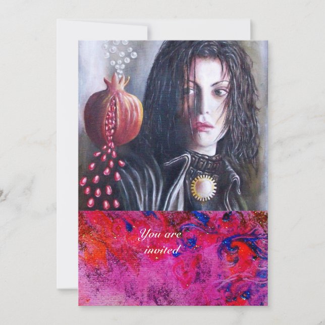 MAGDALEN-Edelstein Rot Einladung (Vorderseite)