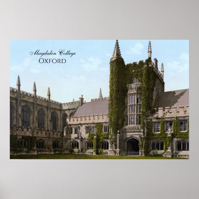 Magdalen Uni, Oxford (1900) Poster (Vorne)