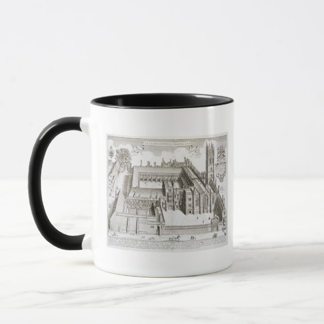 Magdalen Uni, Oxford, von 'Oxonia Illustrata Tasse (Links)