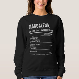 Magdalena ernährungsphysiologische Fakten für Frau Sweatshirt