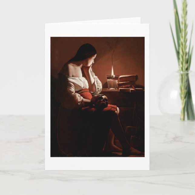 Magdalena mit der Rauchflame, La Tour Karte (Vorderseite)