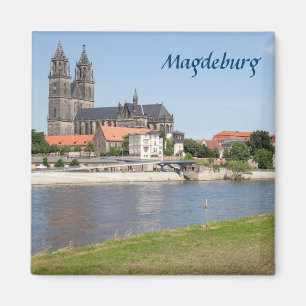 Magdeburg-Ansicht-Foto Magnet