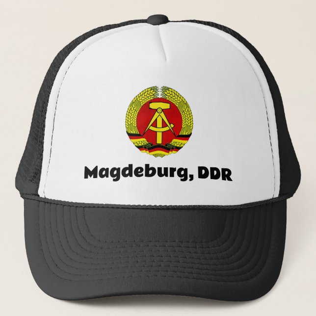 Magdeburg, DDR, Magdeburg, Deutschland (Ossi) Truckerkappe (Vorderseite)