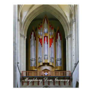Magdeburg-Kathedralen-Pfeifenorgel Fotodruck