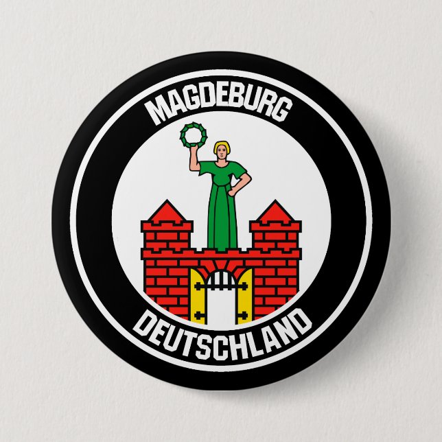 Magdeburger RundEmblem Button (Vorderseite)